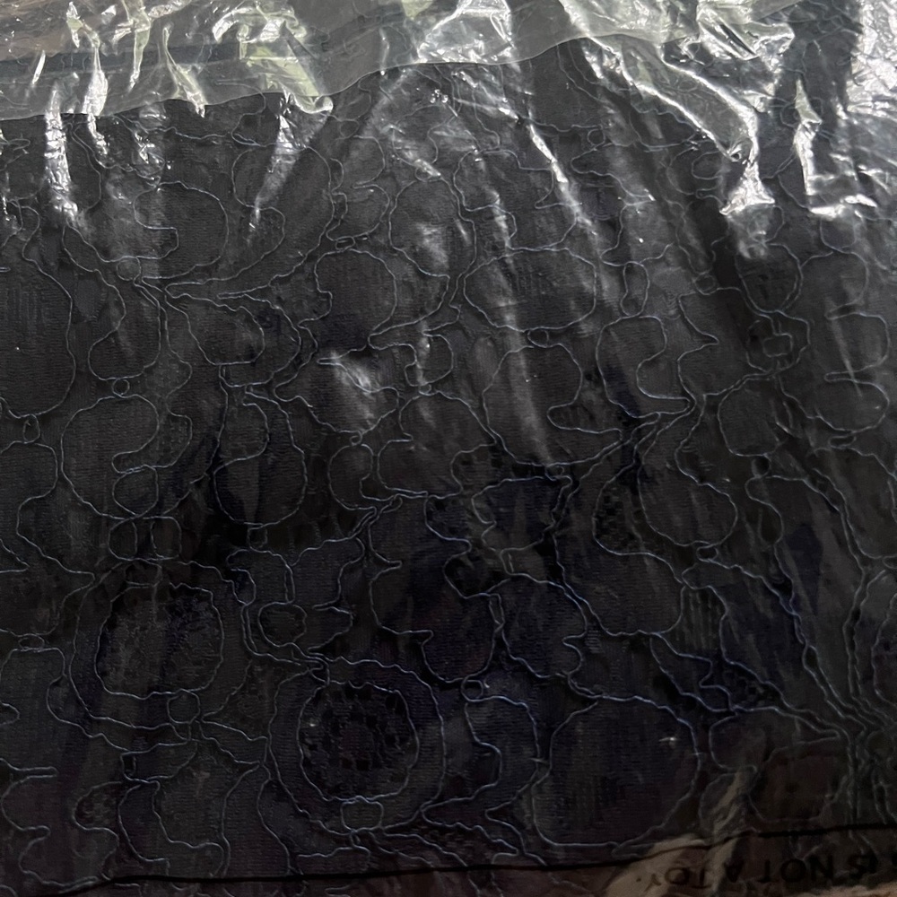 Isaac Mizrahi Midnight Blue Lace Pants - Picture 4 of 5